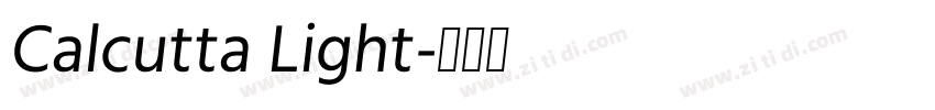 Calcutta Light字体转换